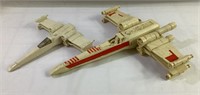 Two vintage XWing Star Wars models