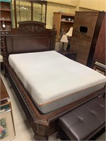 Carved Accent Queen Bed