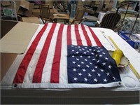 3' X 5' AMERICAN FLAG -- EMBROIDERED NYLON