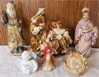 193 - LOT OF 7 HOLIDAY FIGURINES