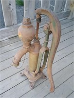 Antique Smart Hand Pump With Primer Ball Rare