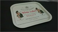 White Label Scotch Whiskey Vintage Tray