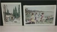 Two Signed Lois Volk Prints