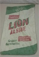 Cloth Lion Alsike Seed Bag 16x26"