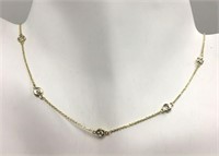 1.50 Cts Diamonds By The Yard Necklace