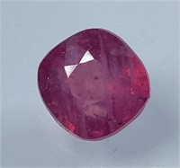 Certified 6.55 Cts Natural Ruby