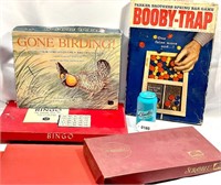 Vintage Game Lot BINGO Booby Trap Extra Game Board