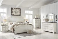 Queen Ashley B763 Nashbryn 5 pc Bedroom Suite