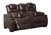 Ashley 754 PWR Dbl. Reclining Love w' Adj Headrest