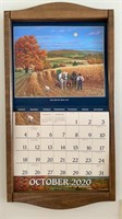 Wooden calendar holder