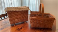 (2) large Longaberger baskets including 1