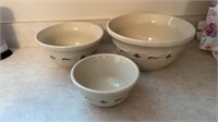 (3) Longaberger bowls