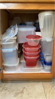 Assortment of plastic containers