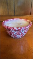 Henn Pottery candle