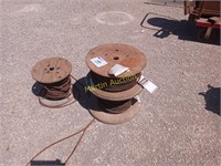 spools of 5/16 steel cable (3)