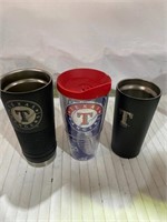 TEXAS RANGERS THREE DIFFERENT ONES (NO LIDS ONE