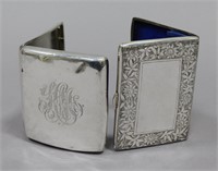 STERLING SILVER CASES (2)