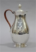 19th CENTURY STERLING SILVER WATER JUG