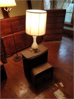 lamp , Laundry basket and wicker basket