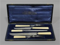ENGLISH CARVING SET IN FITTED CASE
