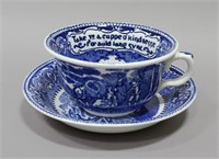 STAFFORDSHIRE CUP & SAUCER