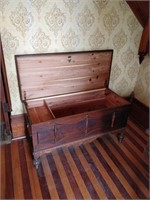 vintage cedar chest 17x41x22