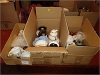lot of  tea pots , cups and saucers , vases etc