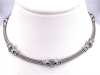 Phillippe Charriol 18Kt Diamond  Link Necklace
