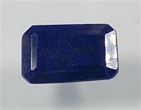 Certified 8.60 Cts. Rectangular Natural Sapphire