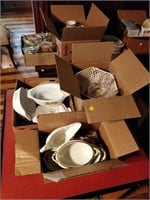 lot of kitchenware , pyrex , platters , etc