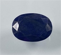 Certified 27.30 Cts Natural Blue Sapphire