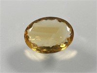 Certified 11.45 Cts Natural Oval Cut Citrine 1 / 6