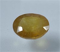 Certified 5.95 Cts Natural Yellow Sapphire