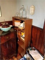 shelf and contents , older kitchen appliances (