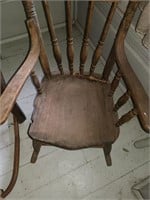 child's wooden rocking chair