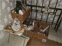 large lot of Christmas decorations