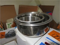 Box Lot: Stainless Mixing Bowls