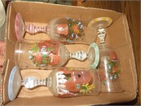 Hand Painted Drink Glasses