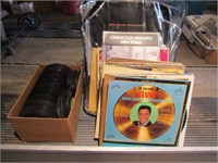 Old 33 records & Box of 45's