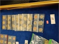 Lot of uncirculated coins