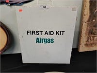 Vintage Airgas first aid kit and contents