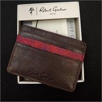 New Robert Graham Men's Genuine Leather Wallet