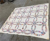 Full Size Wedding Ring Handmade Quilt