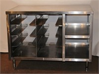 STAINLESS STEEL DISH RACK CABINET