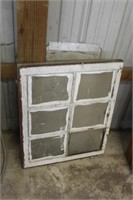 old wood white painted window, good for crafts