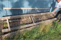 2 old hay racks 10 foot each, hay manger bars