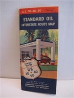 1939 Standard Oil Interstate Route Map