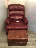 Reclining Chair & Storage Stool