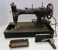 Vintage White Rotary Sewing Machine NOT TESTED