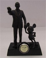 8" Bronze Walt Disney / Mickey Mouse Clock